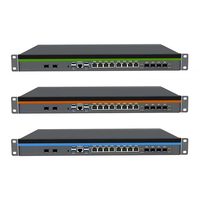 Warna Kustom C246 1U 8 LAN 2 4 6 SFP LGA1151 Generasi ke-8 9 Appliance I3 9100 I5 9400 I7 9700 10G Centos Ubuntu Linux Firewall