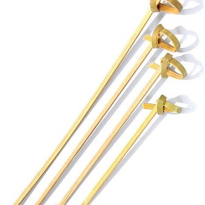 Brochetas de bambú de 3 mm de grosor, desechables, para fiestas, diseño de nudo floral - Product Image 4