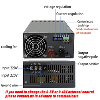 MZMW 1000W 12V 24V 36V 48V 60V 72V 80V 110V 150V 220V Alimentations Industrielles Réglables SMPS PSU CC/CV AC/DC à Commutation