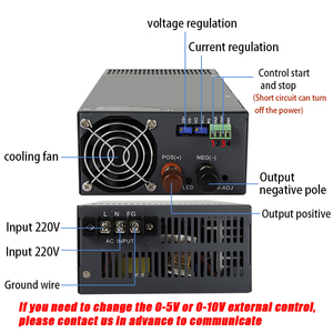 Bộ nguồn chuyển mạch công nghiệp điều chỉnh MZMW 1000W 12V 24V 36V 48V 60V 72V 80V 110V 150V 220V CC/CV AC/DC - Product Image 6