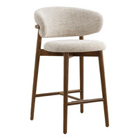 Fabricants de meubles, tabourets de comptoir en bois massif de style minimaliste moderne, chaises de bar, chaise haute pour table de bar en Chine