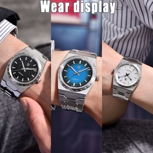 Montre à quartz pour homme PAGANI Design 2024 New VJ21 37MM, luxe, sport, acier inoxydable, étanche 10 bars, fine (7 mm), verre lumineux - Product Image 5