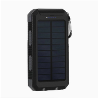 Batterie solaire 10000mAh à charge rapide, prix d'usine de haute qualité pour le camping en plein air et l'utilisation domestique