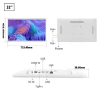 Tablet PC Android de 32'' OEM para Montaje en Pared, Pantalla Táctil POE, Entrada HDMI, Panel de Control Inteligente para el Hogar con Google GMS, Señalización Digital