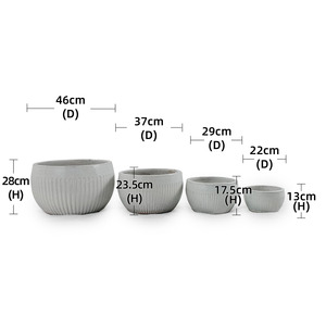 Grande Vaso in Ceramica Smaltata, Design Moderno Classico, Durevole ed Ecologico, <span class=keywords><strong>per</strong></span> Uso Interno/Esterno - Product Image 6