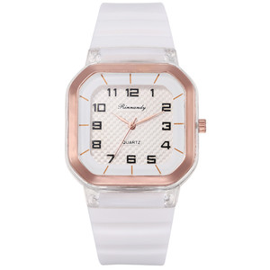 8122 Drop Shipping <span class=keywords><strong>orologi</strong></span> da donna quadrante numerico orologio minimalista al quarzo da donna orologio in Silicone di moda per ragazza - Product Image 4