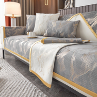 Housse de canapé épaisse de qualité supérieure, monobloc, lavable, anti-poussière, avec motif nuage en feuille métallique pour maison contemporaine