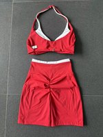 Ensembles de vêtements de sport pour femmes grandes tailles, 5 pièces, vêtements de yoga et de gym, spandex/nylon, extensible dans quatre directions, respirant, taille élastique