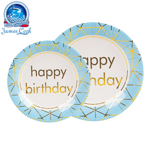 Cook Party Happy Birthday Banner Flags Triangle Shape Luxury Style Birthday Party Decorations - Product Image 2