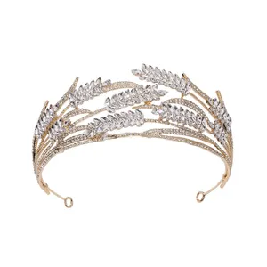 Cristal Vintage noiva Tiaras coroas partido Prom diadema casamento cabelo jóias acessórios