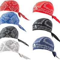 Casquette de cyclisme d'extérieur respirante anti-UV absorbant la transpiration, motif tête de mort imprimé numériquement, multicolore