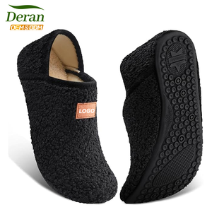 DERAN OEM ev terlikleri kadın erkek kapalı yalınayak terlik çorap kürklü kayma için ev ayakkabıları rahat rahat ev yatak odası Yoga - Product Image 4