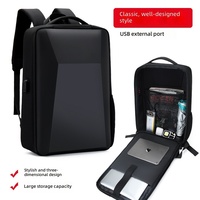 Nouveau sac à dos rigide en EVA pour homme, tendance, cool, grande capacité, sac à dos de loisirs, sac à dos pour ordinateur portable de 15,6 pouces