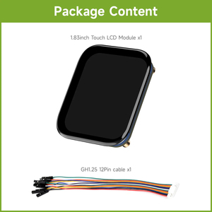 เวฟแชร์ 1.83 นิ้วจอแสดงผล LCD แบบสัมผัสโมดูลจอแสดงผลไมโคร LCD 240*284, IPS SPI และ I2C 262K สำหรับราสเบอร์รี่ปี่/ESP32 K588 - Product Image 4