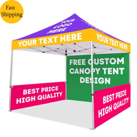 Tente de réception pliante hexagonale en aluminium imperméable de haute qualité 3x3m, ignifuge, professionnelle pour les salons professionnels en plein air