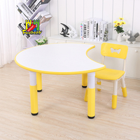 Ensemble table et chaise d'étude en plastique pour enfants Feelbaby, pour l'école et la chambre