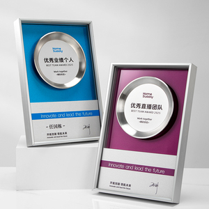 Medalla de Bronce <span class=keywords><strong>Personalizada</strong></span> de Alta Calidad y Placa Conmemorativa Creativa para Certificado de Agente con Técnicas de Impresión UV - Product Image 3