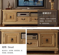 CONSOLE multimédia en bois massif de haute qualité, meuble de salon, meuble tv et table basse