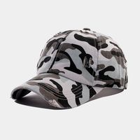 Fábrica al por mayor de encargo Camo Curve Brim gorras de béisbol desgastado lavado sublimación impresión gorra de caza