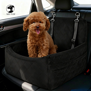 Sedile Auto per Cani 2-in-1 Ecologico e Best Seller - Letto da Viaggio Staccabile, Lavabile, con Tasche Portaoggetti e Cintura di Sicurezza - Product Image 5