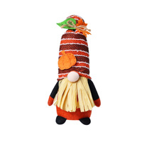 Nouvelle poupée en peluche transfrontalière pour Thanksgiving, figurine décorative pour la Fête de la Moisson, figurine Rudolph citrouille feuille d'érable