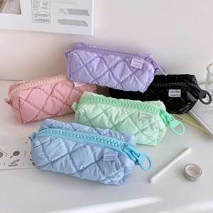Grande trousse de maquillage légère, rose, violette, bleue, avec fermeture éclair, pour filles et adultes - Product Image 2