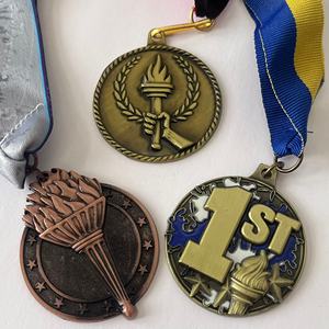 เหรียญรางวัลคุณภาพสูง สลักลายสำหรับกีฬาและเกมส์ ชุบเคลือบด้วยไฟฟ้า เป็นของขวัญส่งเสริมการขายที่เป็นมิตรกับสิ่งแวดล้อม ทำจากโลหะผสมสังกะสี - Product Image 5