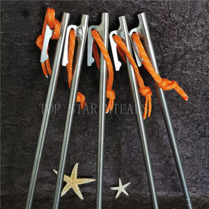 टिस्ट 7x240 मिमी 8x300 मिमी टाइटेनियम टेटेटेस्टनीयम मिश्र धातु भारी शुल्क टेंट दांव शिविर मैदान नाखून जमीन के मैदान के मैदान मैदान के मैदान के लिए - Product Image 1