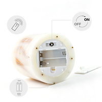 Bougie pilier LED décorative à fleurs séchées incrustées, sans flamme, scintillante, pour la maison, les mariages, la décoration de table, parfumée en option