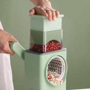 Râpe à tambour manuelle, mandoline, coupe-légumes, trancheuse, hachoir, broyeur alimentaire de cuisine pour fruits et légumes - Product Image 5