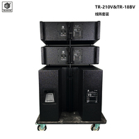 Système audio extérieur étanche composite TB TR-210 avec enceintes de scène line array bidirectionnelles de haute qualité à double haut-parleur de 10 pouces
