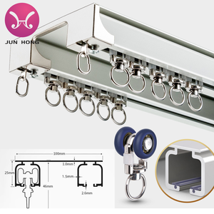 Tringles à rideaux électriques modernes en aluminium de haute qualité rails de fenêtre motorisés contrôle WiFi accessoires pour la maison - Product Image 2