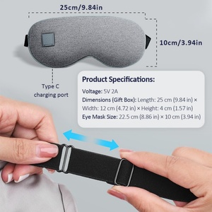 Masque oculaire auto-chauffant sans fil en graphène avec compresse chaude apaisante pour les yeux secs, la stye et la fatigue oculaire - Product Image 6