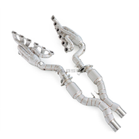 Pipa Knalpot Manifold Berinsulasi Baja Tahan Karat Berkinerja Tinggi untuk Ferrari Enzo 6.0l 2002-2009 Downpipe Pipa Depan Peningkat Tenaga