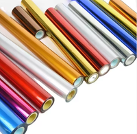 Rouleaux de feuille d'estampage à chaud PET Feuille d'estampage à chaud pour cuir pour bouteille en plastique de papier d'impression textile