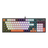 Clavier de jeu filaire Ajazz NK98, éclairage arc-en-ciel, 98% ordinateur, clavier de jeu pour joueurs, interrupteur rouge, clavier de jeu