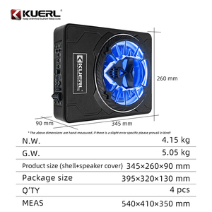 Subwoofer Attivo Ultra-sottile per Auto da 10 Pollici con Luce a Forma di Teschio, 12V, Modifica Audio per Auto - Product Image 6