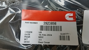 CUBIERTA DE ENGRANAJES CUMMINS 3923898 Compatible con la Marca Liugong, EXPERTO en PIEZAS para Juego Completo de Piezas de Maquinaria de Construcción - Product Image 2