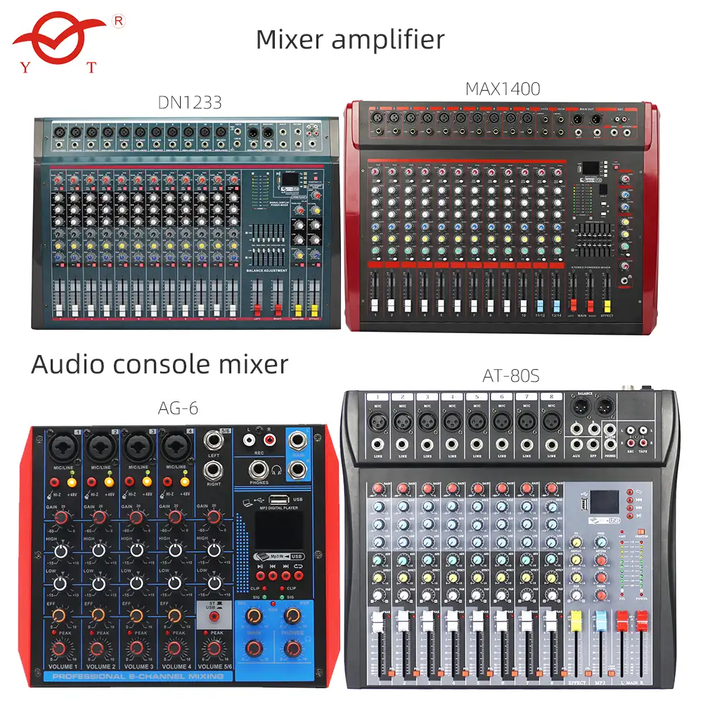 YATAO schede controller video mixer amplificatore musicale console di missaggio audio digitale professionale mixer dj audio