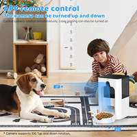 Elecpet 2025 Distributeur Automatique de Nourriture 4L Bol Rotatif Chronométré Quantitatif Smart Feeder Pet HD Caméra Timing Alimentation Quantitative
