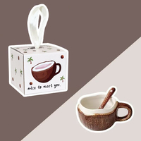 Mug en céramique style Ins, couleur sous glaçure, tasse à lait, emballé en coffret cadeau, en stock