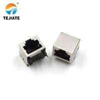 Connecteur réseau RJ45 8P8C à montage sur circuit imprimé 15,8 mm, type long ou court, sans LED, sans clip à ressort