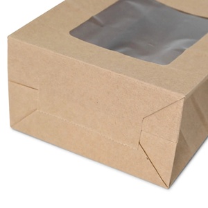Contenants alimentaires en carton brun de 1500 ml, résistants aux fuites, empilables, grands cartons à lunch pour emporter - Product Image 3