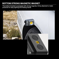 Lampe de camping à gradation progressive avec COB magnétique, lampe de travail pour réparation, lampe torche LED rechargeable d'urgence pour randonnée en extérieur