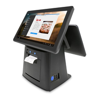 Sistema pos Windows10/11, caja registradora minorista, hardware pos de escritorio con impresora térmica de 58mm, máquina de facturación pos OEM de fábrica