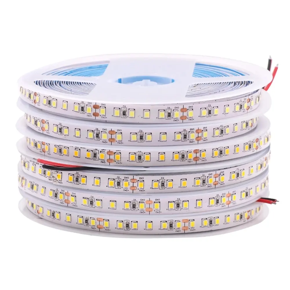 5m 10m 2835SMD 테이프 리본 24V 유연한 Led 선형 120Leds/m 램프 차가운 자연 따뜻한 화이트 크리스마스 장식 LED 스트립 조명