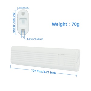 משקל כבל לתריס, 2 יחידות ידית מותחן בטיחות מפלסטיק לבן לתריס אנכי, צלונים גליליים, אביזר כבל משיכה קל - Product Image 4