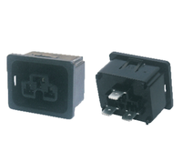 LANZMFG LZ-19-5 C13+C19 Prise femelle à encliquetage de haute qualité avec contacts en laiton et boîtier en nylon 16A 250V 94V0
