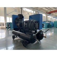 Compresseur d'air à vis 4-en-1 compact avec sécheur, filtre et réservoir intégrés – Solution tout-en-un pour air comprimé
