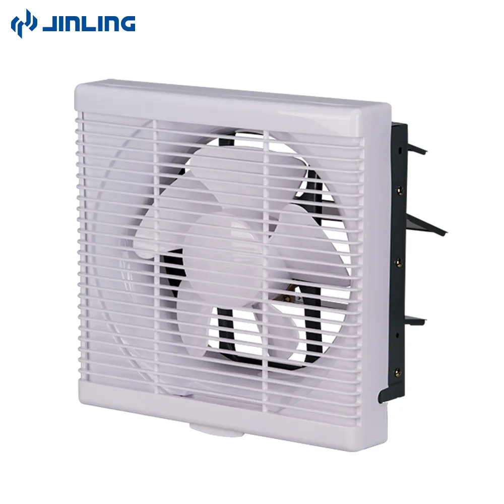 With Grill 6" 8" 10" 12" Metal shell Wall Window Louvered Ventilation Exhaust Fan For Smokeing room HJ1